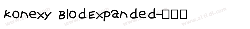 konexy BlodExpanded字体转换